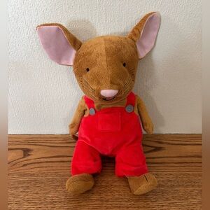 KOHLS CARES If You Give A Mouse A Cookie Red Overalls Bibs Plush Toy